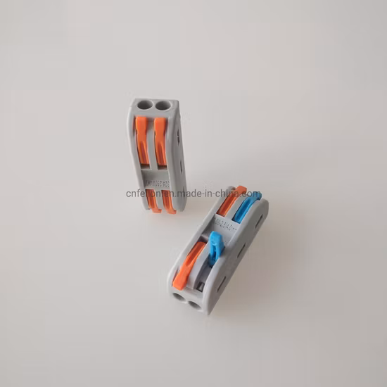 Botón colorido LN cable a cable decoración del hogar DIY 2 polos Conductor compacto empalme palanca tuerca reutilizable 32A gran corriente Pct